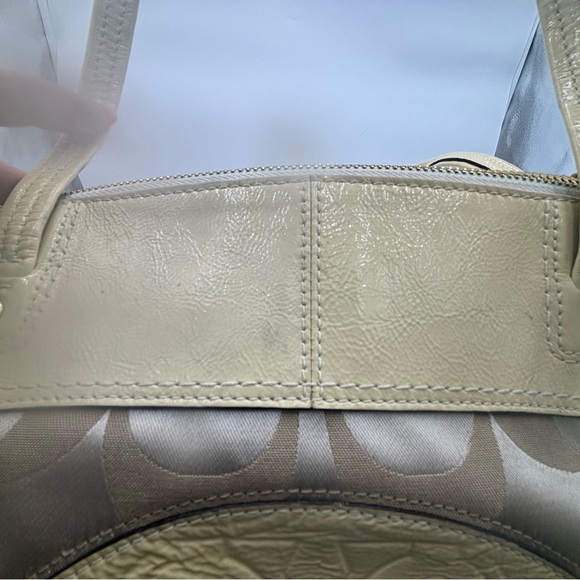 COACH Logo Monogram Large Shoulder Bag - Picture 7 of 14